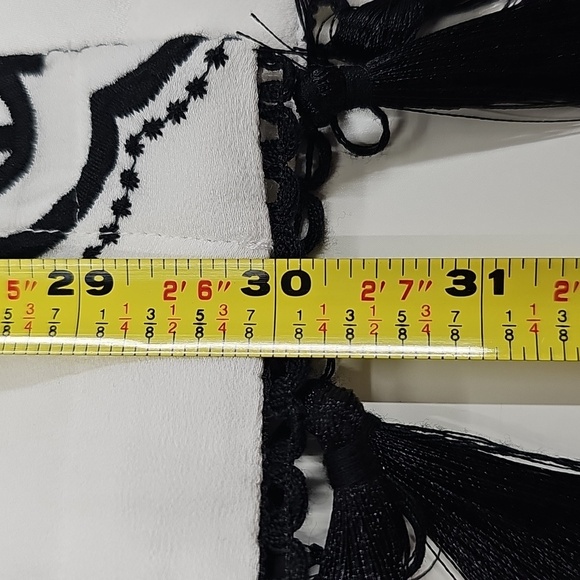 Chico's Kimono Caftan, White & Black, Size MEDIUM, *READ, FLAWED* - Picture 10 of 10